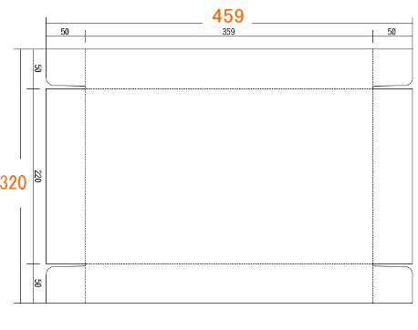 プラモデルの箱オリジナルサイズ