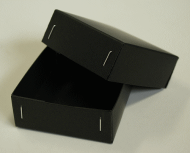 両面黒の紙で作ったC式箱